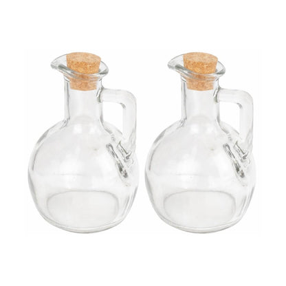 Set De 2 Aceiteros Vidrio 190 Ml