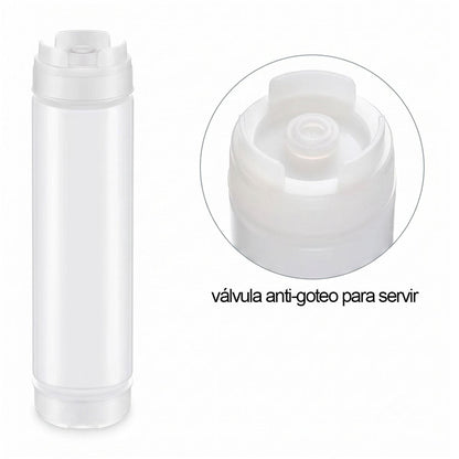 Botella Dispensadora De Salsa FIFO 720 Ml Jpd