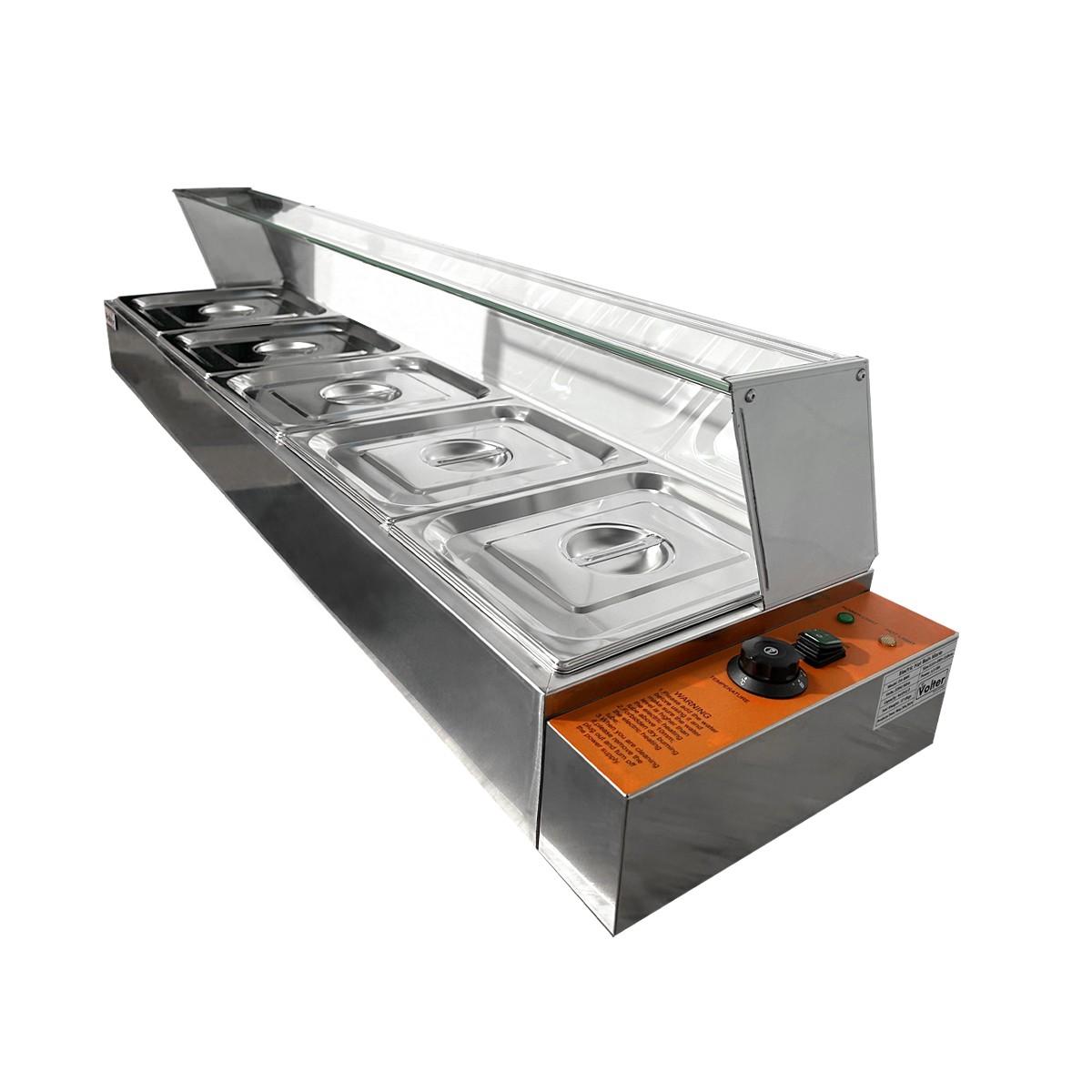 Baño María Sobremesa C/Vidrio 5 Gn 1/2 EHBM5 Volter