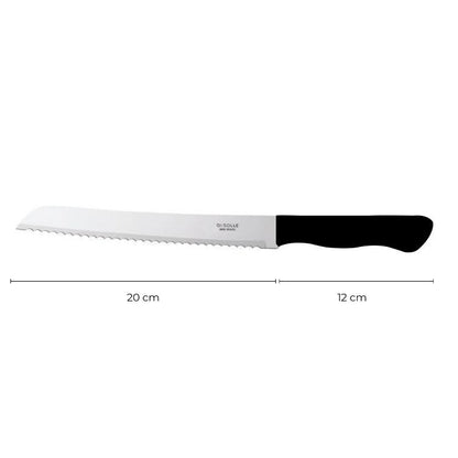 Cuchillo Pan 20 Cm Negro