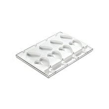 Set De 2 Moldes De Silicona Para Helado De Corazón