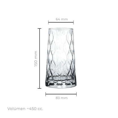 Vaso Refresco 450 Cc  Línea Leafy