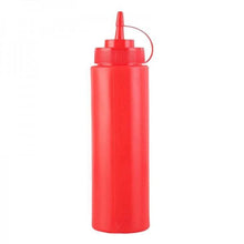 Set 6 Botella Dispensadora Salsa Graduada Roja 350 Ml