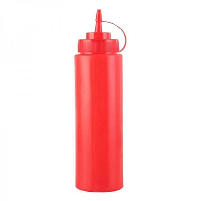 Set 6 Botella Dispensadora Salsa Graduada Roja 350 Ml