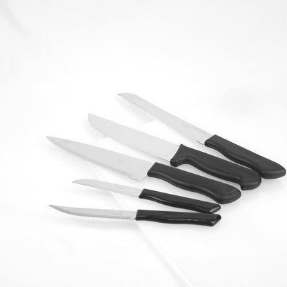 Kit De 5 Cuchillos De Cocina Negro Paraty