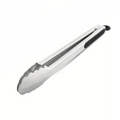 Pinza De Acero Inoxidable 30 Cm Mango Silicona
