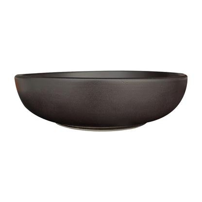 Set De 4 Bowl Ceramica Rustica 18 Cm Negro Linea Oslo