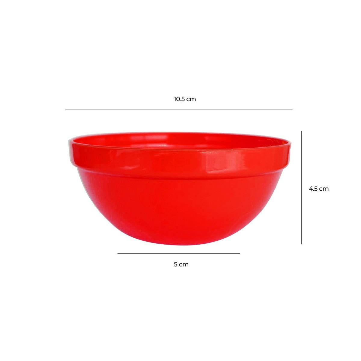 Pocillo Compotera Roja 10 Cms Policarbonato