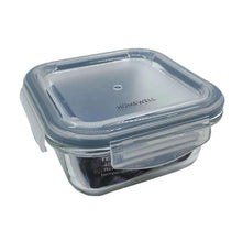 Contenedor Hermético Vidrio Cuadrado 310 Ml