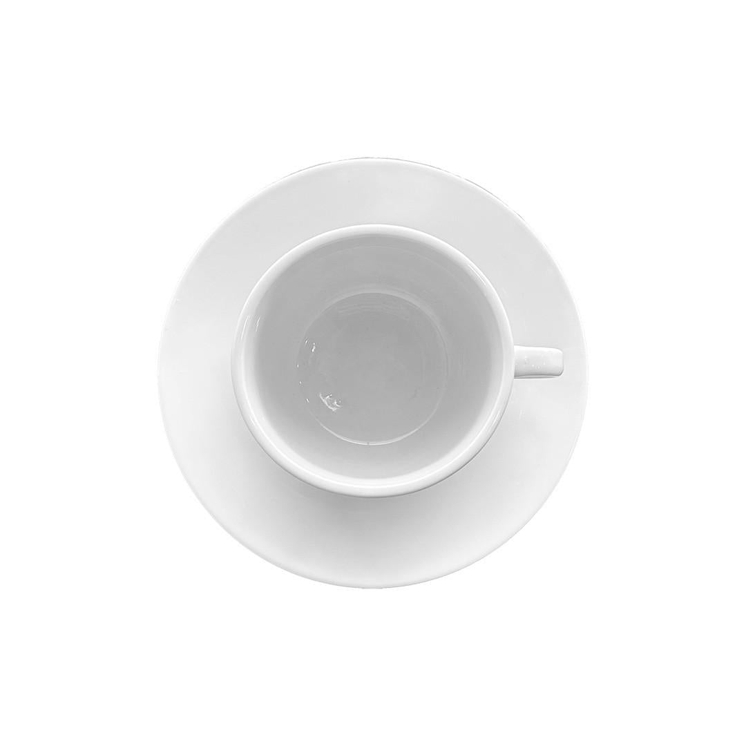 Set 6 De Taza Y Plato  De Te  Porcelana 220Cc Linea Padua