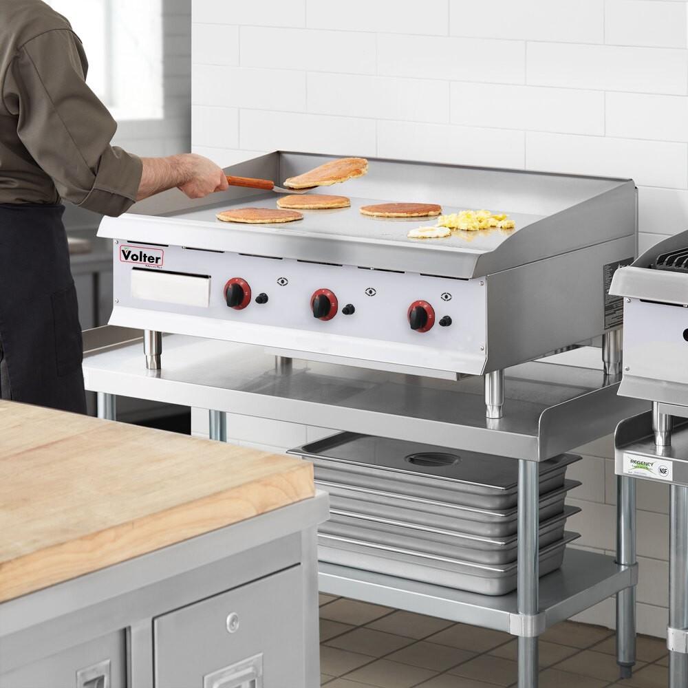 Plancha a Gas Cromo Modelo GH-36 Volter