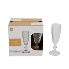 Set 6 Copas Vidrio Transparente 160 Ml