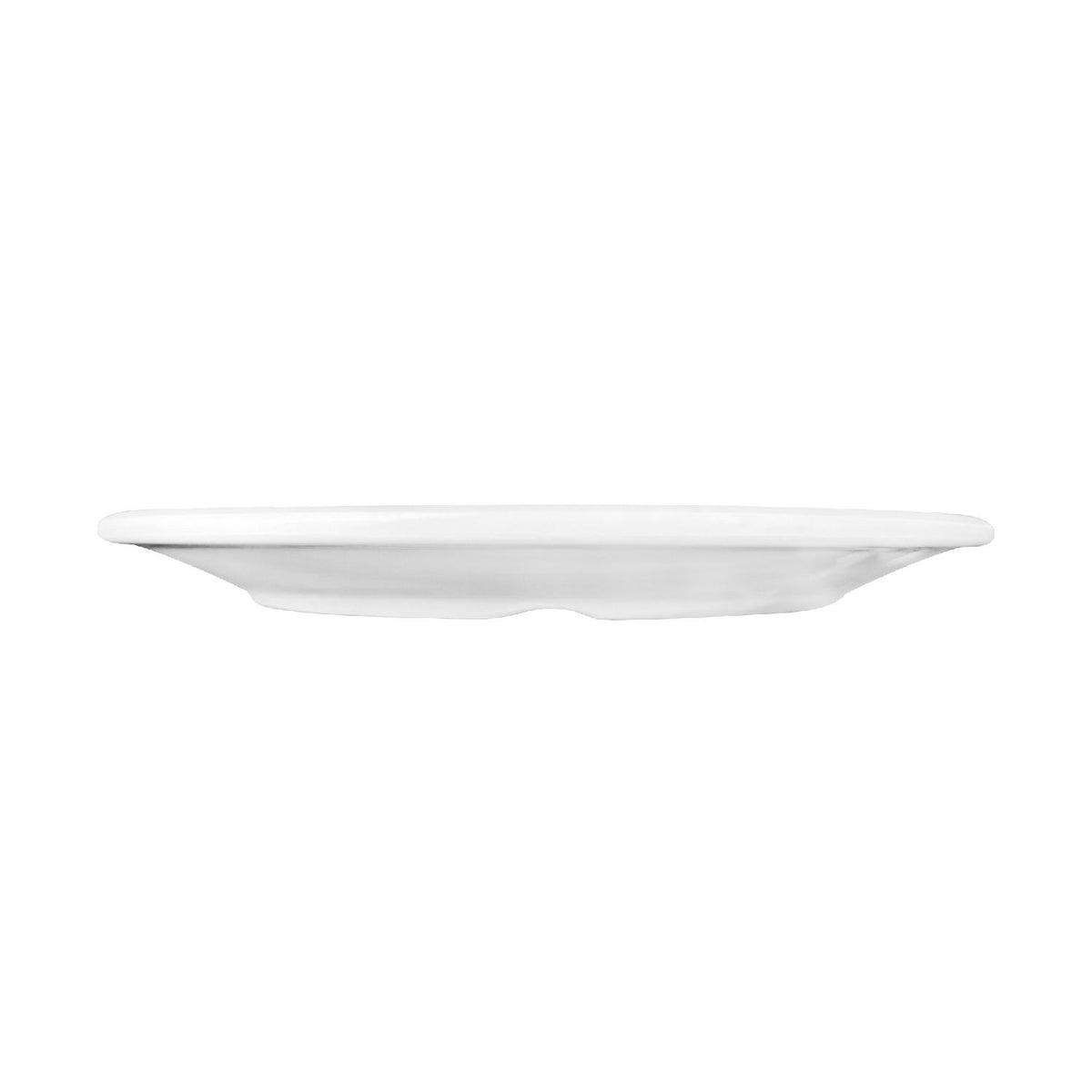 Set de 6 Platos Melamina Redondo Sin Borde Blanca 23 Cm Línea Clásica