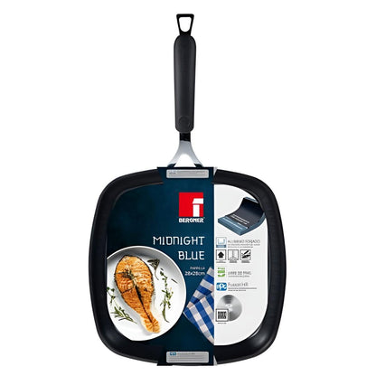 Sarten Parrilla Aluminio Forjado Midnight Blue 28X28 Cm