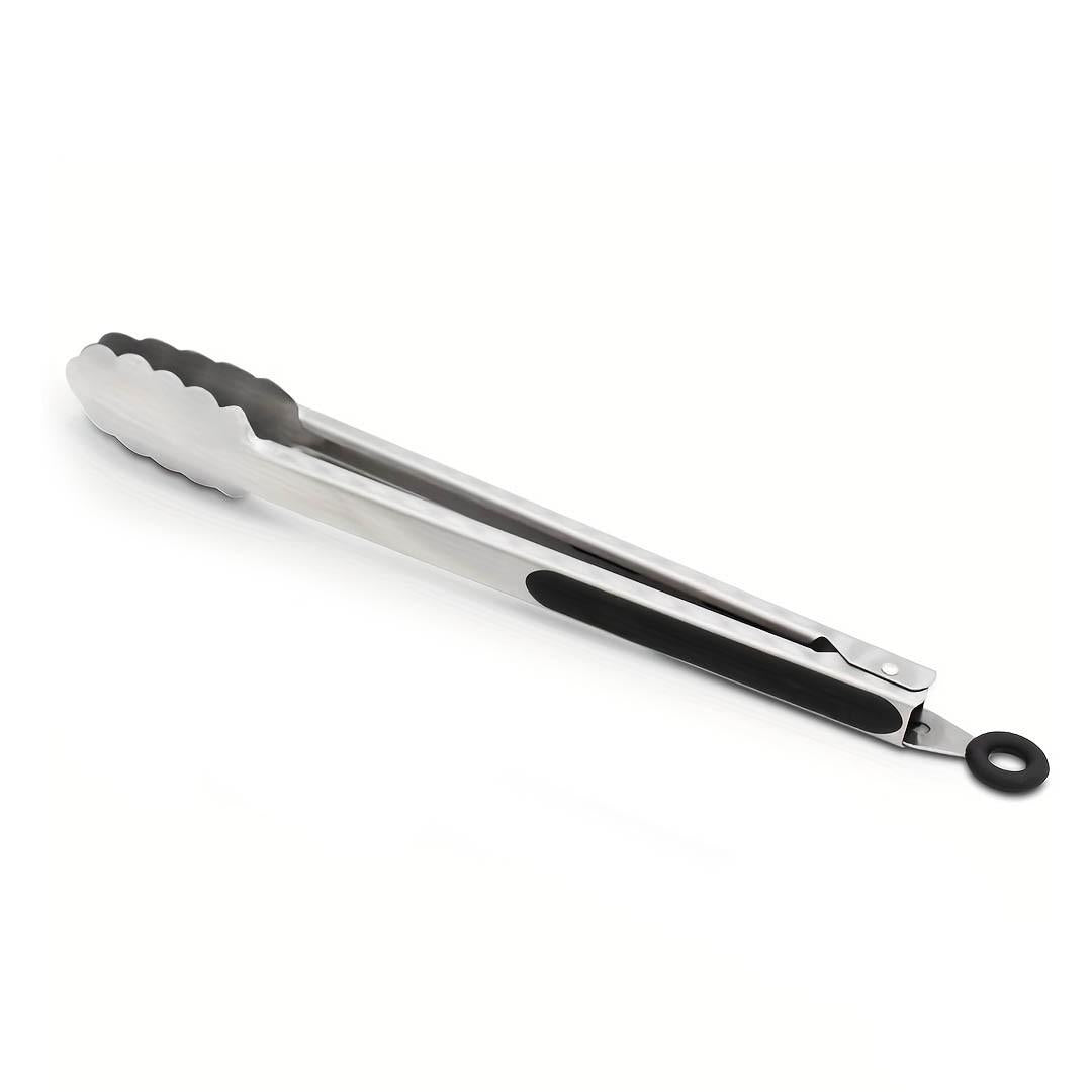Pinza De Acero Inoxidable 30 Cm Mango Silicona