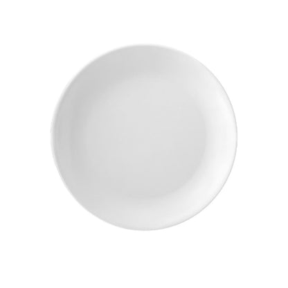 Plato Melamina Redondo Sin Borde Blanca 25 Cm Línea Clásica