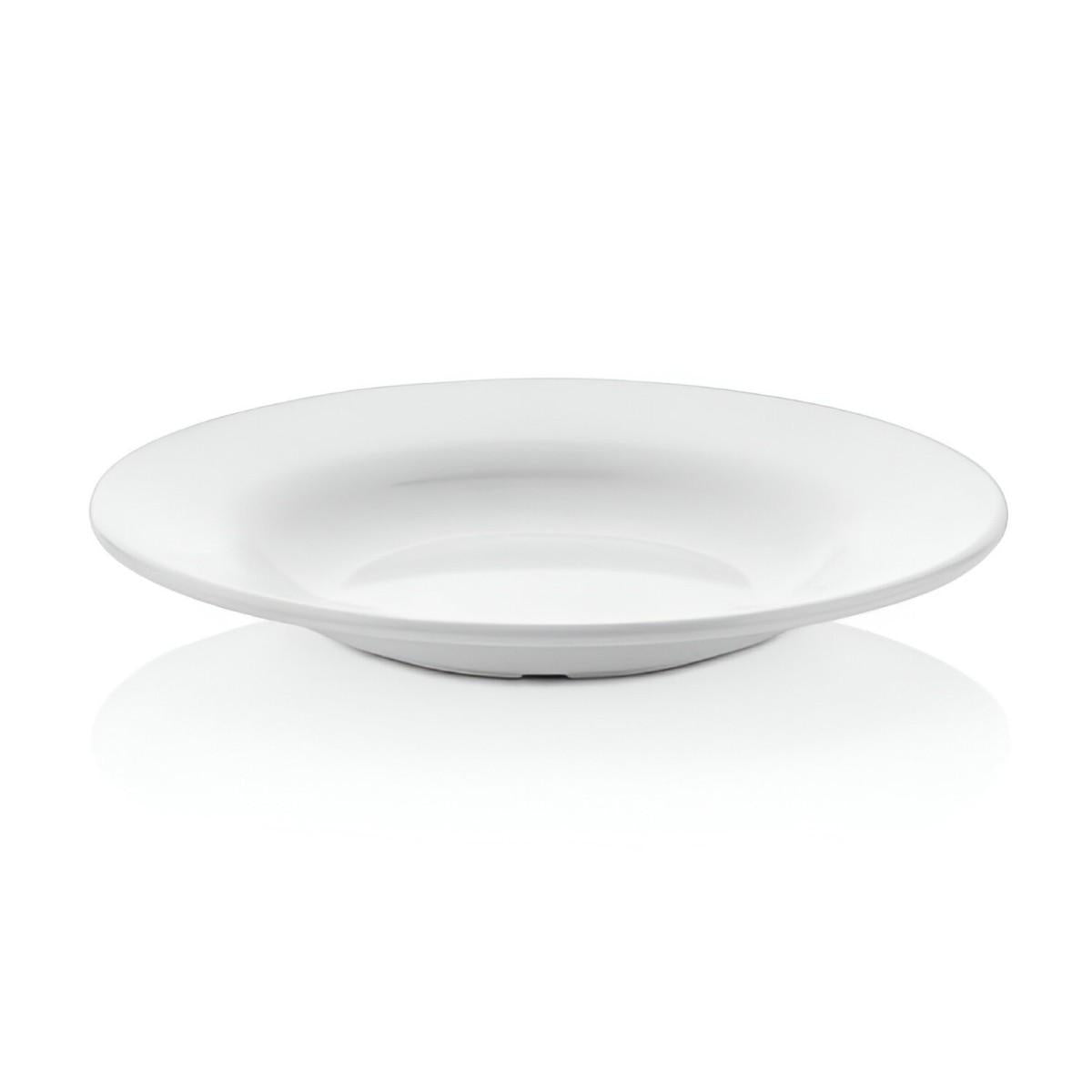 Set de 4 Plato Hondo De Policarbonato Blanco 19 Cm