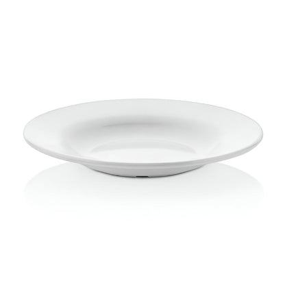 Set de 4 Plato Hondo De Policarbonato Blanco 19 Cm