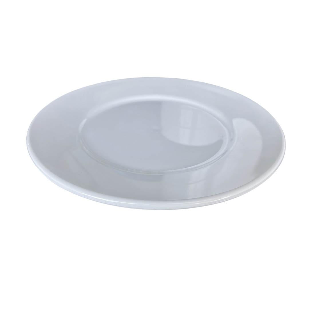 Set de 6 Plato De Policarbonato Blanco 19 Cm