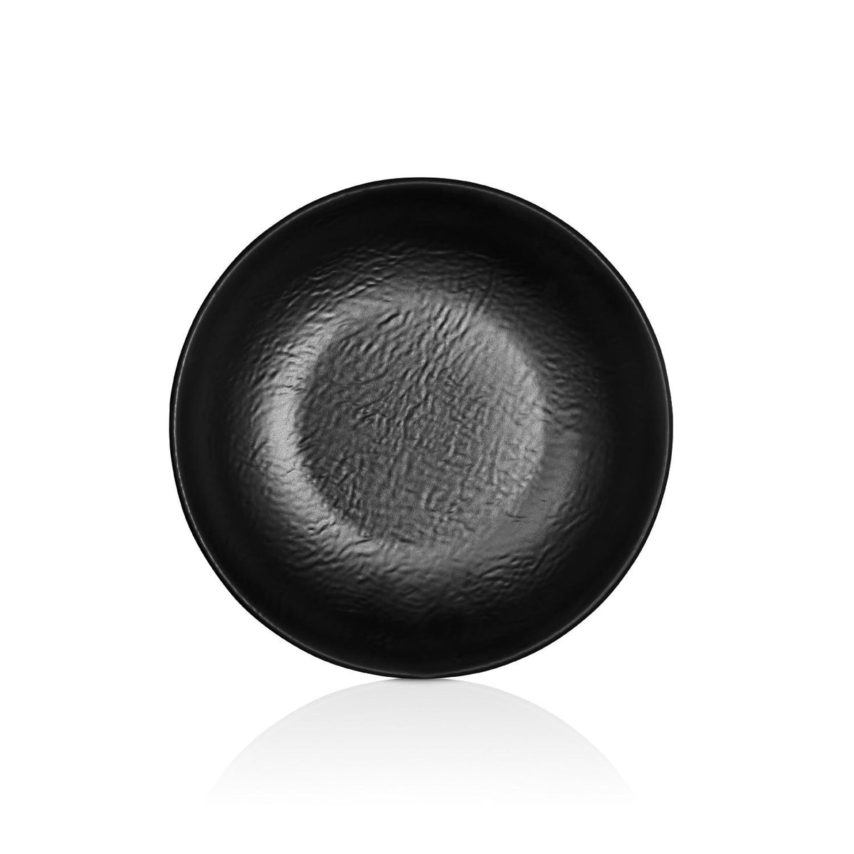 Plato Hondo Melamina Negra 23 Cm Línea Tilda