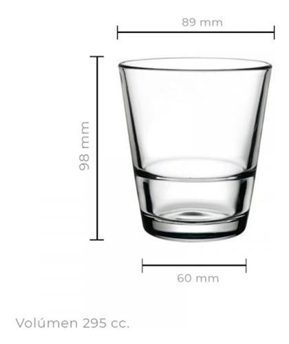 Vaso Whisky Apilable 295Cc Línea Grande-S