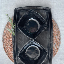 Set de 6 Bowls Melamina Cuadrado Negra 12.5x12.5 Cm Línea Carre