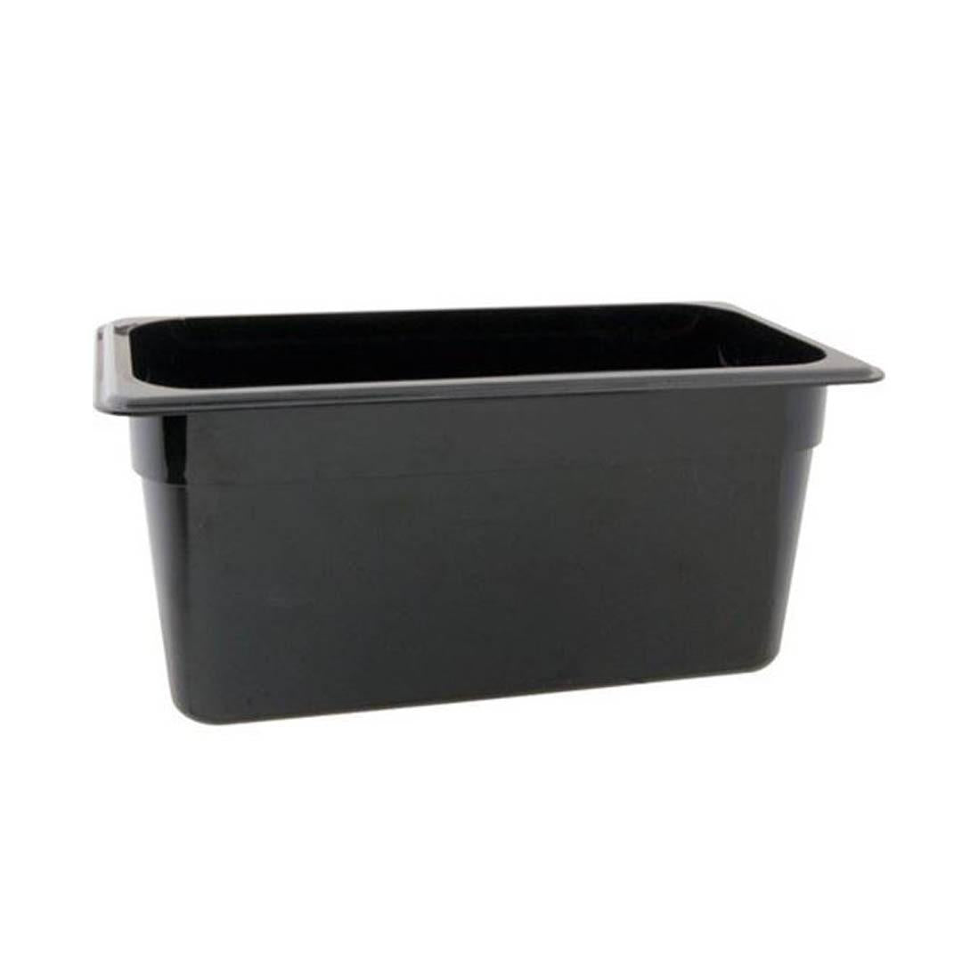 CONTENEDOR POLICARBONATO NEGRO 1/3x15 cm. B
