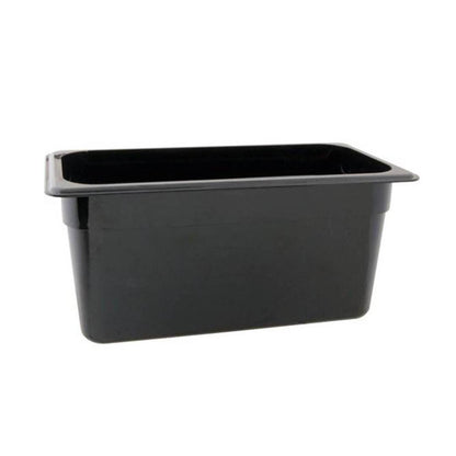 CONTENEDOR POLICARBONATO NEGRO 1/3x15 cm. B