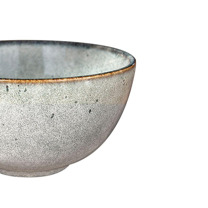 Set 6 Bowl Redondo Ceramica 14X8 Cm Gris Linea Laos