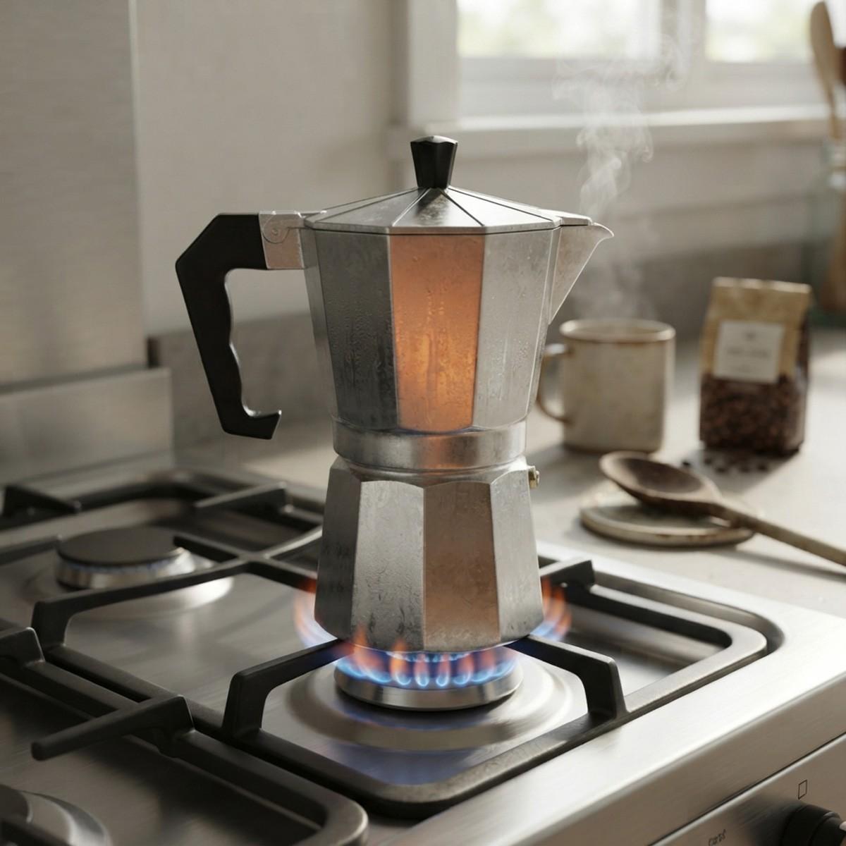 Cafetera Italiana Aluminio 6/Tazas