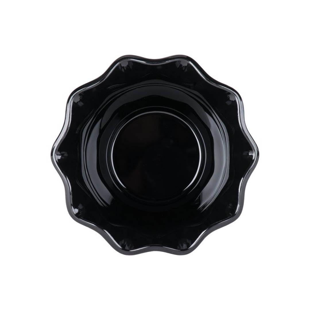 Pocillo Remolino Negro Policarbonato Irrompible 150 cc