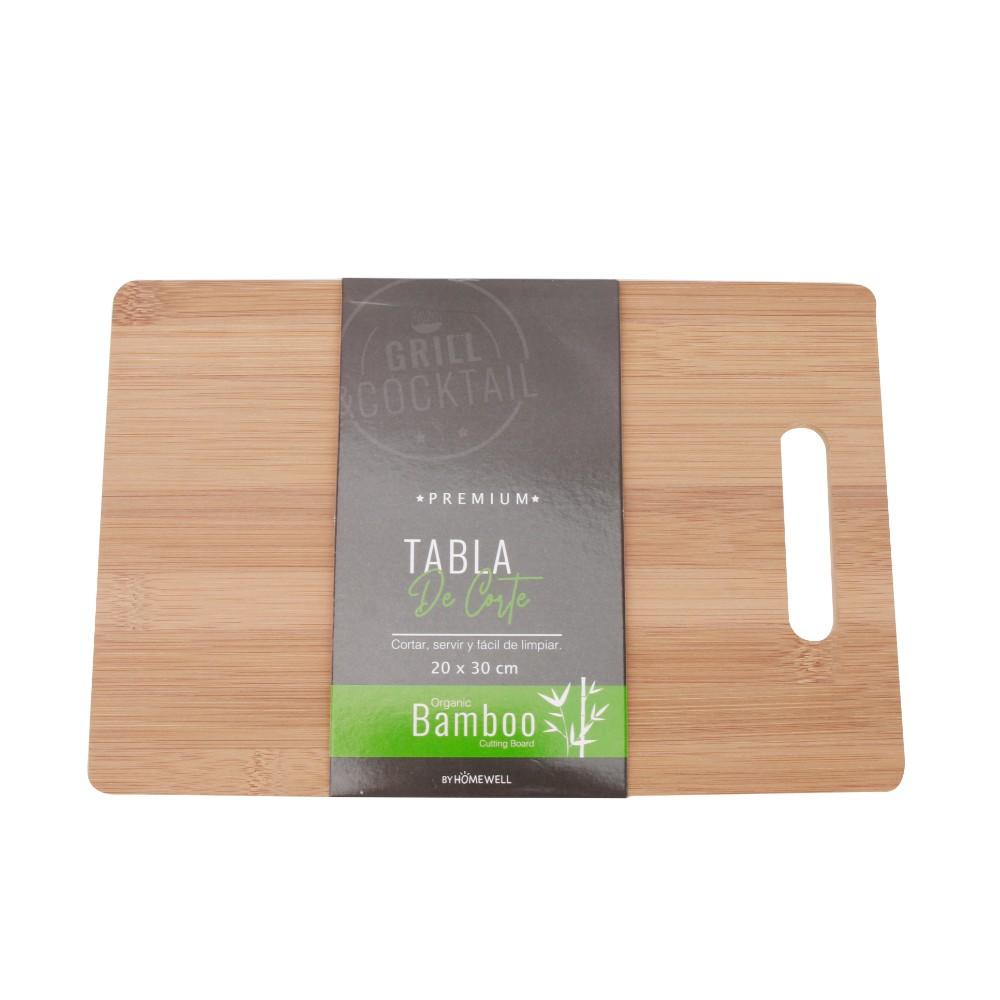 Tabla Para Cortar De Bambú 20 x30 x0.8 Cm