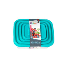 Juego De 4 Contenedores Rectangular Plástico Línea Maceio
