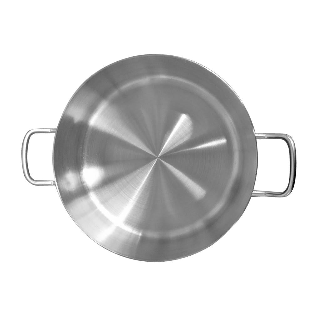 Olla Arrocera Acero inoxidable Con Tapa y Fondo Difusor 4 Litros