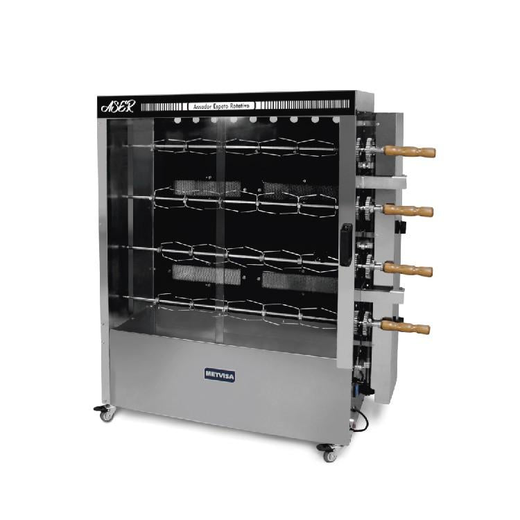 Asador De Pollo Rotativo 40 Kg-4 Espetos