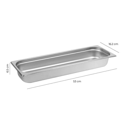 Contenedor Gastronómico Acero Inoxidable Gn 2/4x6.5 Cm Linea Premium