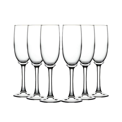 Set De 6 Copa Vidrio Flauta Pisco Sour 150 Cc Línea Imperia