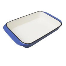 Asadera De Hierro Enlozada Azul 35 Cm