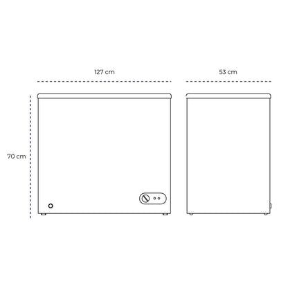 Congeladora Horizontal Puerta De Vidrio 450 Litros Norkalt