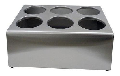 Organizador De Cubiertos Acero Inoxidable 6 Compartimientos