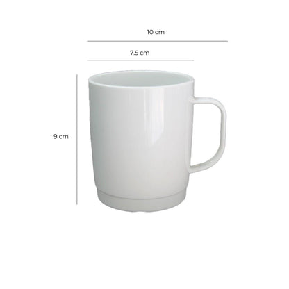 Mug Policarbonato Blanco 300 Ml