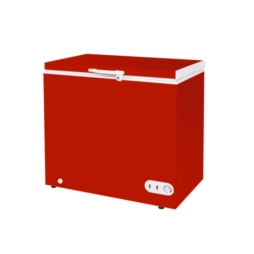 Congeladora Horizontal 215 Litros Color Rojo Norkalt