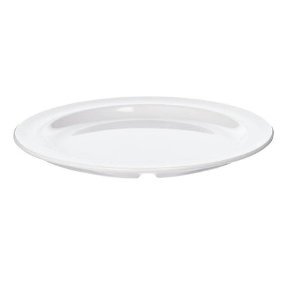 Plato Melamina Redondo Blanca 23 Cm Línea Clásica