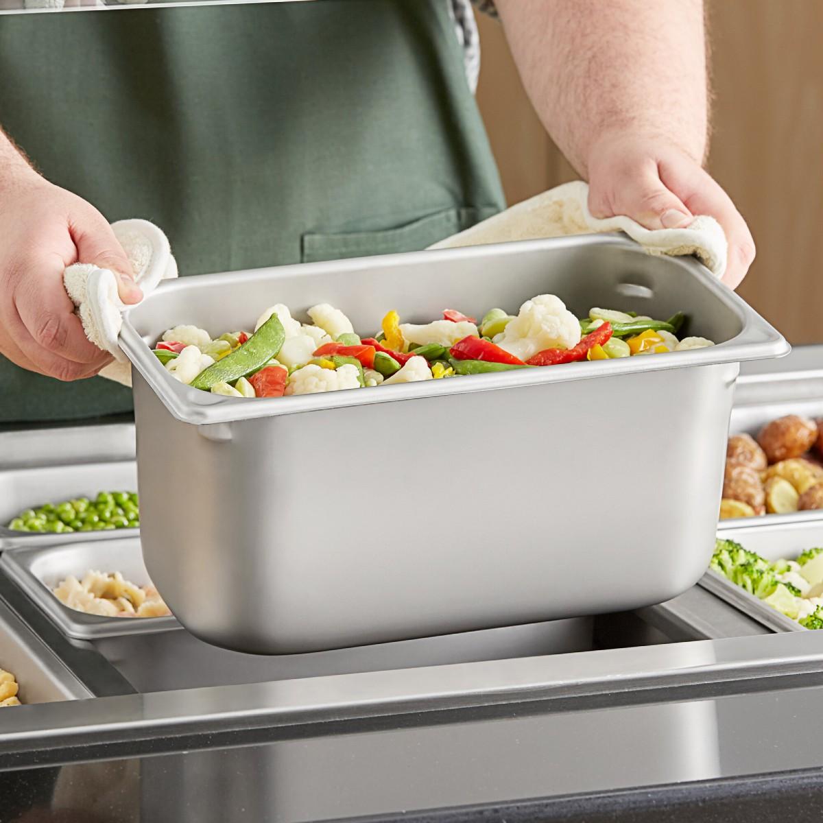Contenedor Gastronómico Acero Inoxidable GN 1/3 x 15 Cm Linea Premium