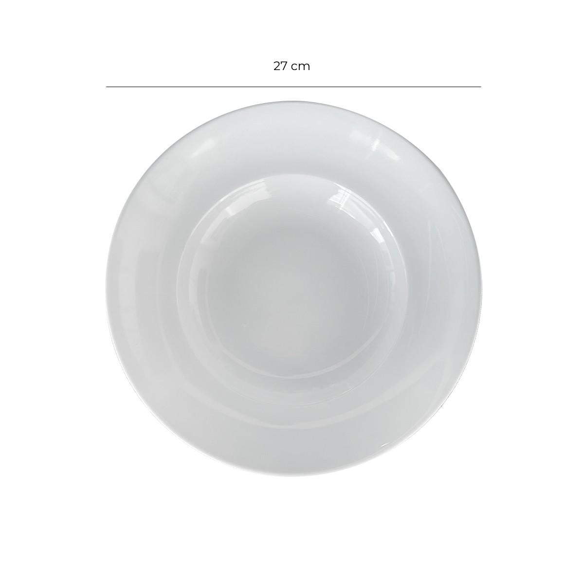 Set 6 Platos Para Pasta De Porcelana 27 Cm Línea Padua