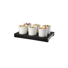 Exhibidor Buffet Frio C/6 Recip. Porcel. 1.2 Litros C/Pack Frio