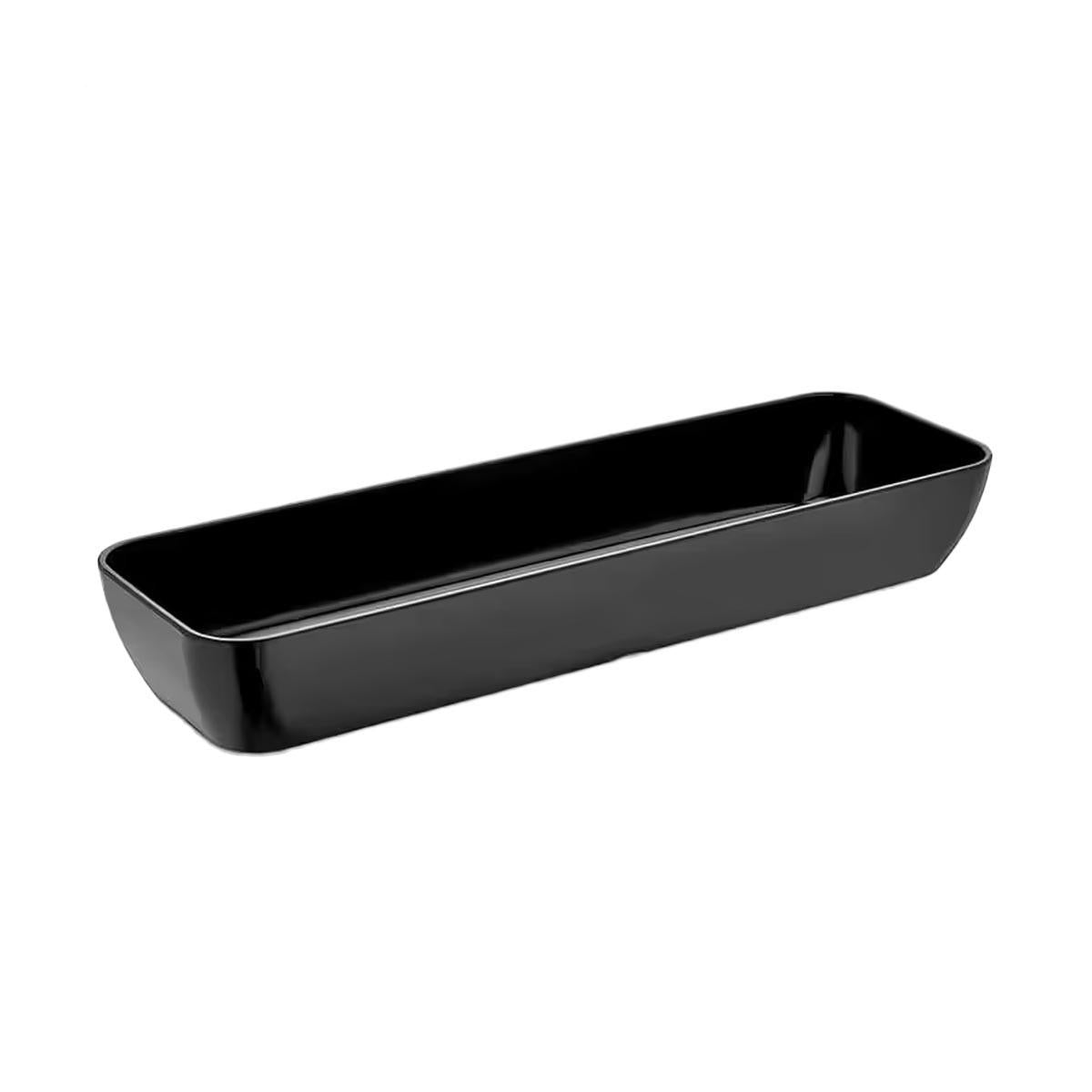 Recipiente Negro Melamina Gn 2/4 Med 16.2x53x7.5h Cm