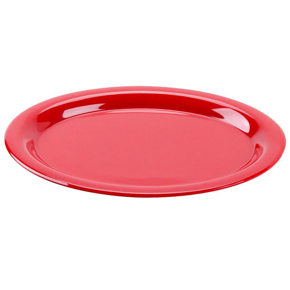 SET DE 3 PLATO OVALADO ROJO 28 CMS.