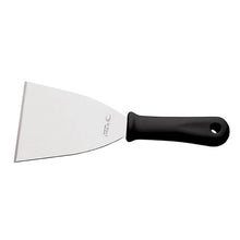 Espátula Recta Triangular 10 Cm Mango Negra Línea Durafio