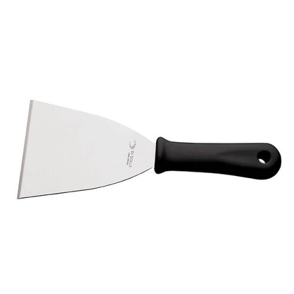 Espátula Recta Triangular 10 Cm Mango Negra Línea Durafio
